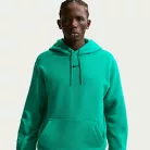 Nike x NOCTA Fleece CS Hoodie 2 Neptune Green mikina s kapucňou zelená — produktová fotografia na bielom pozadí, bočný pohľad