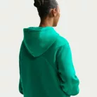Nike x NOCTA Fleece CS Hoodie 2 Neptune Green mikina s kapucňou zelená — produktová fotografia na bielom pozadí, bočný pohľad