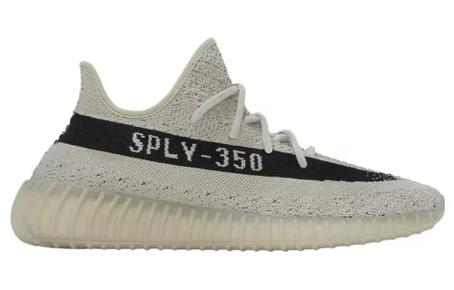 adidas Yeezy Boost 350 V2 Slate nízke streetové tenisky — produktová fotografia na bielom pozadí, bočný pohľad