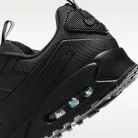Nike Air Max 90 Drift Triple Black nízke streetové tenisky čierne — produktová fotografia na bielom pozadí, bočný pohľad