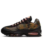 Nike Air Max 95 Safety Orange Camo nízke streetové tenisky čierne-béžové — produktová fotografia na bielom pozadí, bočný pohľad