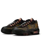 Nike Air Max 95 Safety Orange Camo nízke streetové tenisky čierne-béžové — produktová fotografia na bielom pozadí, bočný pohľad