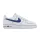 Nike Air Force 1 Low '07 LV8 White Deep Royal Blue nízke streetové tenisky biele-kráľovsky modré — produktová fotografia na bielom pozadí, bočný pohľad