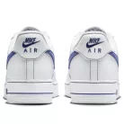 Nike Air Force 1 Low '07 LV8 White Deep Royal Blue nízke streetové tenisky biele-kráľovsky modré — produktová fotografia na bielom pozadí, bočný pohľad