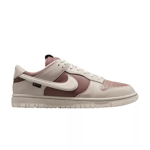 Nike Dunk Low Gore-Tex Light Bone nízke streetové tenisky béžové — produktová fotografia na bielom pozadí, bočný pohľad