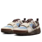 Nike Zoom Field Jaxx Travis Scott Leche Blue nízke streetové tenisky modré-hnedé — produktová fotografia na bielom pozadí, bočný pohľad