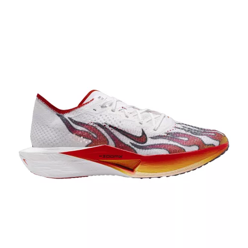 Nike ZoomX Vaporfly Next% 3 FK Ekiden Pack nízke bežecké tenisky — produktová fotografia na bielom pozadí, bočný pohľad
