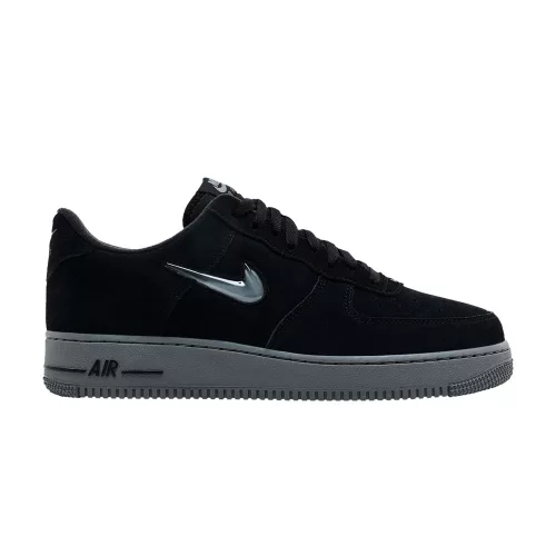 Nike Air Force 1 Low '07 Jewel Black Cool Grey pánske nízke mestské tenisky čierne sivé