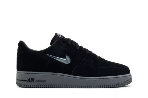 Nike Air Force 1 Low '07 Jewel Black Cool Grey pánske nízke mestské tenisky čierne sivé