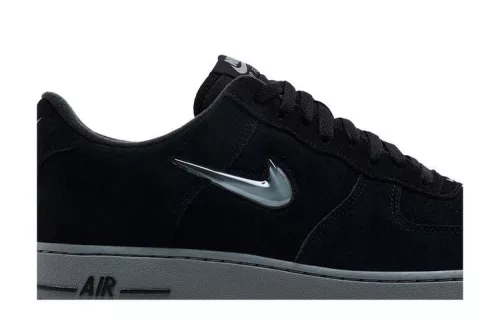 Nike Air Force 1 Low '07 Jewel Black Cool Grey pánske nízke mestské tenisky čierne sivé