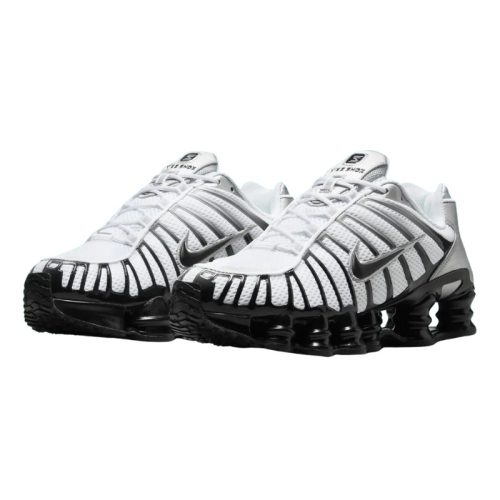 Nike Shox TL 'Metallic Silver' Alacsony Szárú Utcai Sneaker Ezüst Monokróm – 4 Shox Rugóoszlop Y2K
