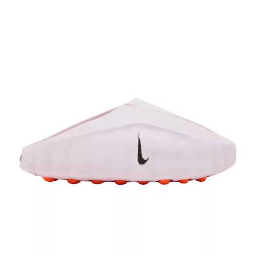 Nike Mind 001 Slide Pearl Pink dámske šľapky ružové — produktová fotografia na bielom pozadí, bočný pohľad