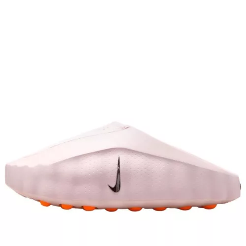 Nike Mind 001 Slide Pearl Pink dámske šľapky ružové — produktová fotografia na bielom pozadí, bočný pohľad