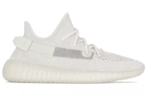 adidas Yeezy Boost 350 V2 Bone nízke streetové tenisky béžové — produktová fotografia na bielom pozadí, bočný pohľad