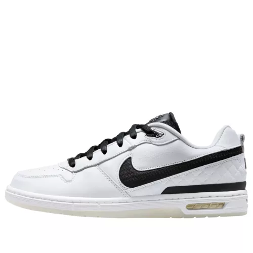 Nike SB Zoom Air Paul Rodriguez 1 OG White Black (2025) nízke skejtové tenisky biele-čierne — produktová fotografia na bielom pozadí, bočný pohľad