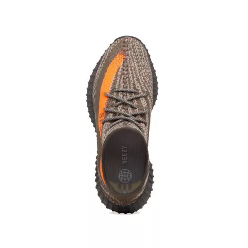 adidas Yeezy Boost 350 V2 Carbon Beluga nízke streetové tenisky — produktová fotografia na bielom pozadí, bočný pohľad