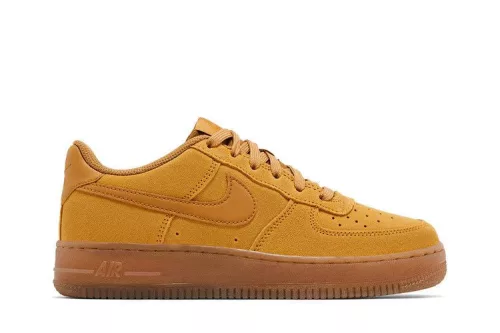 Nike Air Force 1 Low LV8 Wheat Gum Light Brown (GS) detské nízke mestské tenisky hnedé