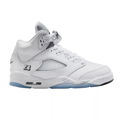 Jordan 5 Retro White Metallic (2026) (GS) detské vysoké basketbalové topánky biele