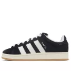 adidas Campus 00s Core Black nízke streetové tenisky čierne-biele — produktová fotografia na bielom pozadí, bočný pohľad