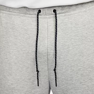 Nike Sportswear Tech Fleece Full Zip Hoodie Dark Grey Heather mikina s kapucňou sivá-čierna — produktová fotografia na bielom pozadí, bočný pohľad