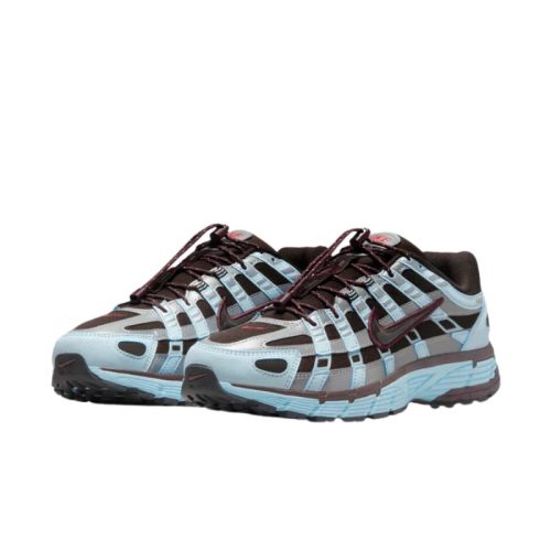 Nike P-6000 'Glacier Blue Burgundy Crush' Alacsony Szárú Retro Futócipő Kék-Bordó – Chunky EVA Talp