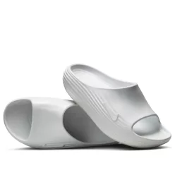 Nike ReactX Rejuven8 Slide Summit White šľapky biele — produktová fotografia na bielom pozadí, bočný pohľad