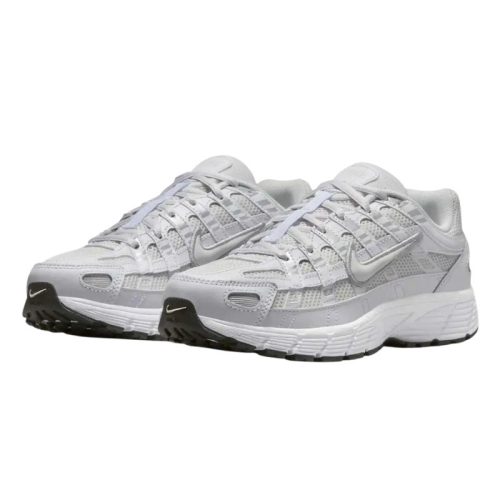 Nike P-6000 'Platinum Tint White' Alacsony Szárú Retro Futócipő Fehér-Platinaszürke – Chunky Talp Late 90s