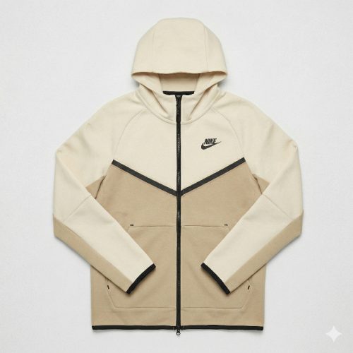 Nike Sportswear Tech Fleece Full-Zip Hoodie Gyerek Bézs – Könnyű Meleg Tech Fleece Kapucnis