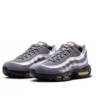 Nike Air Max 95 Cool Grey Sundial nízke streetové tenisky sivé — produktová fotografia na bielom pozadí, bočný pohľad