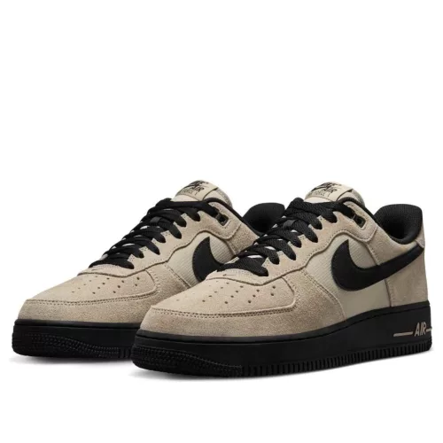 Nike Air Force 1 Low '07 LV8 Desert Khaki Black pánske nízke mestské tenisky béžové čierne