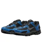 Nike Zoom Vomero 5 Black Court Blue nízke bežecké tenisky neónovozelené-čierne — produktová fotografia na bielom pozadí, bočný pohľad