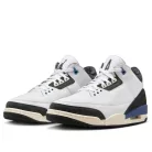 Jordan 3 Retro OG SP A Ma Maniére Diffused Blue nízke streetové tenisky modré — produktová fotografia na bielom pozadí, bočný pohľad
