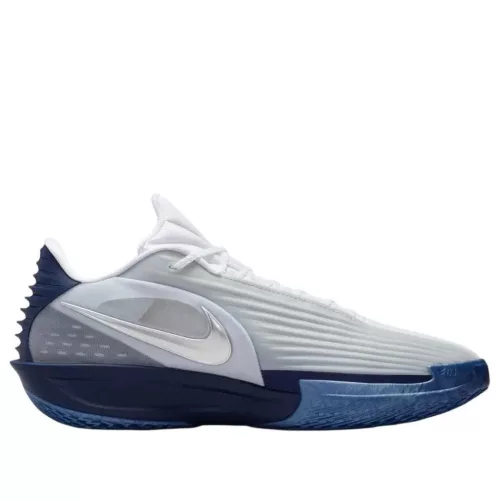 Nike Air Zoom GT Cut 3 Turbo Dallas Mavericks nízke basketbalové tenisky tmavomodré — produktová fotografia na bielom pozadí, bočný pohľad