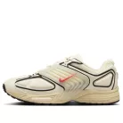 Nike Air Pegasus Wave Coconut Milk nízke bežecké tenisky lomené biele-červené — produktová fotografia na bielom pozadí, bočný pohľad