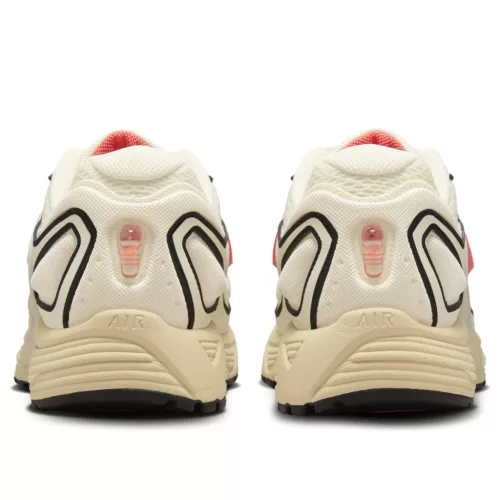 Nike Air Pegasus Wave Coconut Milk nízke bežecké tenisky lomené biele-červené — produktová fotografia na bielom pozadí, bočný pohľad