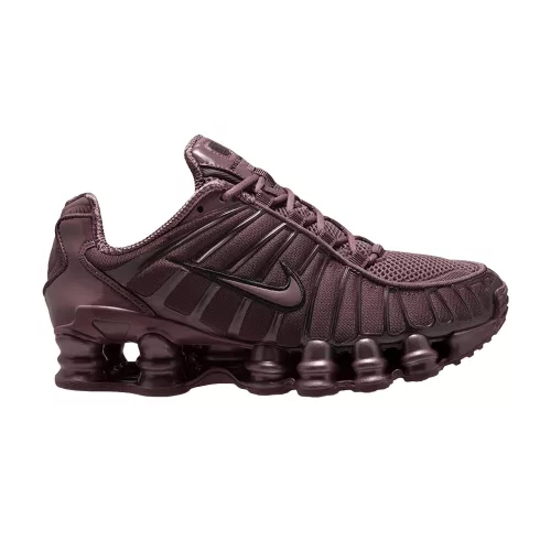 Nike Shox TL Tattoo Black dámske nízke streetové tenisky čierne — produktová fotografia na bielom pozadí, bočný pohľad
