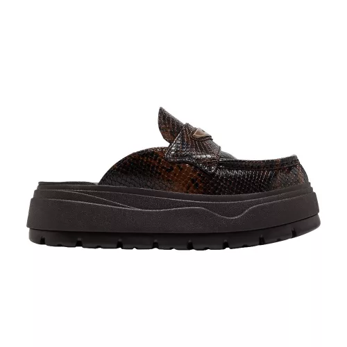 Jordan Mule Croc Velvet Brown (Women's) dámske nízke šľapky hnedé