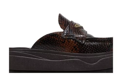Jordan Mule Croc Velvet Brown (Women's) dámske nízke šľapky hnedé