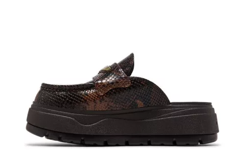 Jordan Mule Croc Velvet Brown (Women's) dámske nízke šľapky hnedé