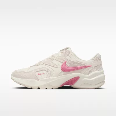 Nike AL8 Chalk Pale Ivory Peony dámske nízke streetové tenisky slonovinové — produktová fotografia na bielom pozadí, bočný pohľad