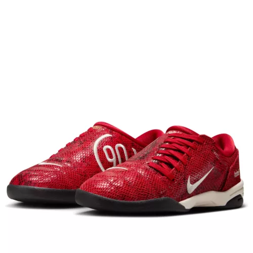 Nike Total 90 3 SE Fire Red Snakeskin dámske nízke streetové tenisky červené — produktová fotografia na bielom pozadí, bočný pohľad