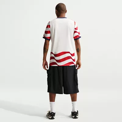 Nike Usmnt 2026 Stadium Home Sail Midnight Navy unisex tričko svetlo béžová tmavomodrá