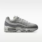 Nike Air Max 95 SE Big Bubble Grey Fog Silver dámske nízke streetové tenisky sivé-strieborné — produktová fotografia na bielom pozadí, bočný pohľad