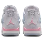 Jordan 4 Retro Valentine's Day (2026) detské nízke streetové tenisky — produktová fotografia na bielom pozadí, bočný pohľad