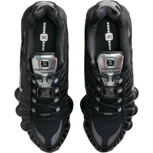 Nike Shox TL 'Off Noir Silver' Alacsony Szárú Utcai Sneaker Sötétszürke-Ezüst – 4 Shox Rugóoszlop Metálos