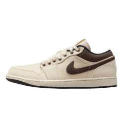   Air Jordan 1 Low Premium 'Pale Ivory Off Noir Baroque Brown'