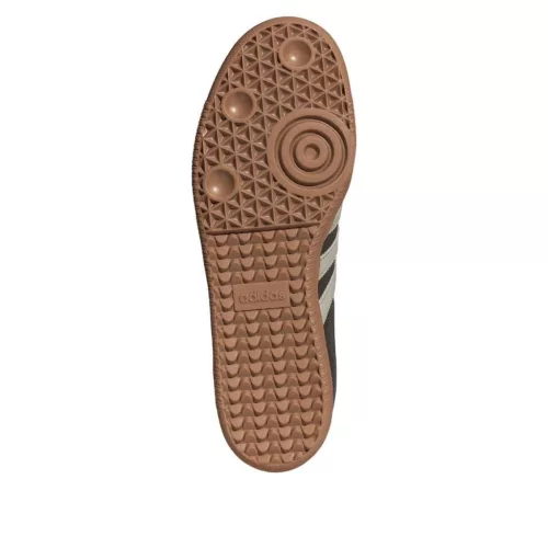 adidas Samba OG Brown Putty Grey nízke streetové tenisky hnedé-sivé — produktová fotografia na bielom pozadí, bočný pohľad