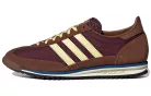 adidas SL 72 OG Maroon Preloved Brown dámske nízke streetové tenisky hnedé-žlté — produktová fotografia na bielom pozadí, bočný pohľad