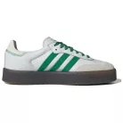 adidas Sambae Cloud White Green dámske nízke streetové tenisky biele-zelené — produktová fotografia na bielom pozadí, bočný pohľad