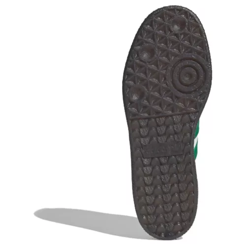 adidas Sambae Cloud White Green dámske nízke streetové tenisky biele-zelené — produktová fotografia na bielom pozadí, bočný pohľad